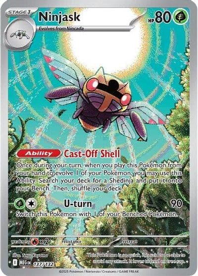 Ninjask ME01: Mega Evolution Pokemon card
