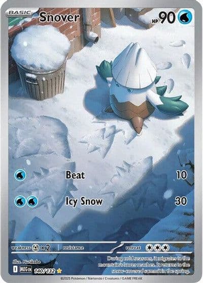 Snover ME01: Mega Evolution Pokemon card