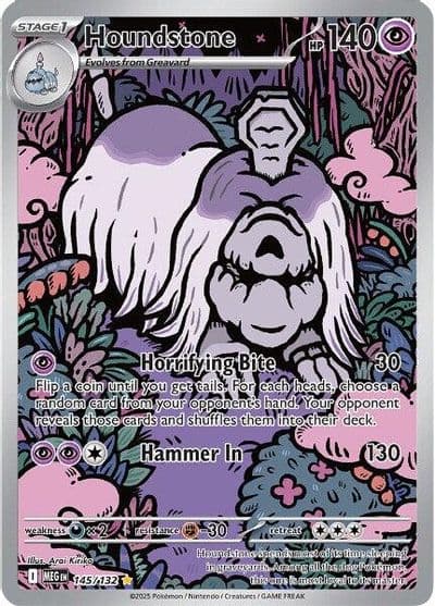Houndstone ME01: Mega Evolution Pokemon card