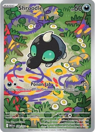 Shroodle ME01: Mega Evolution Pokemon card