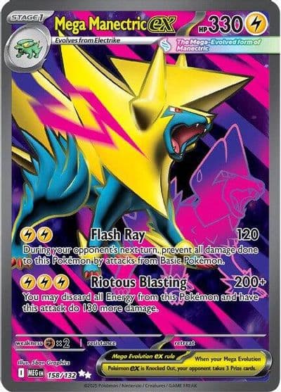 Mega Manectric ex ME01: Mega Evolution Pokemon card