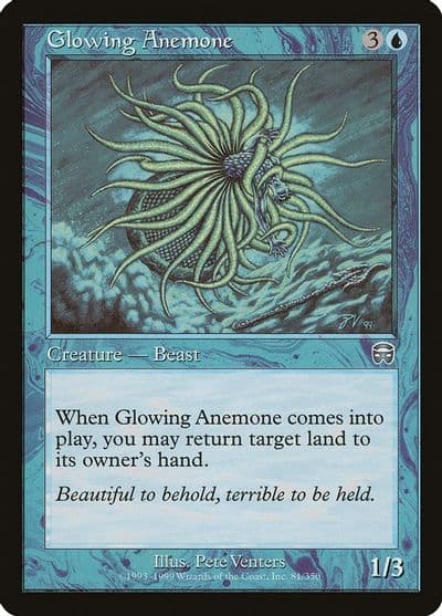 Glowing Anemone Mercadian Masques Magic card