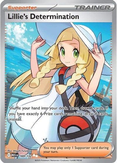 Lillie's Determination ME01: Mega Evolution Pokemon card