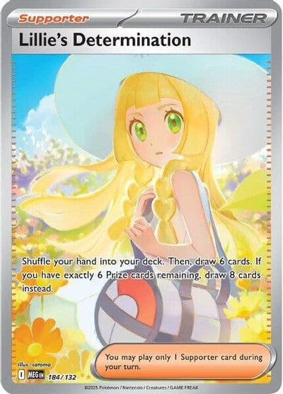 Lillie's Determination ME01: Mega Evolution Pokemon card