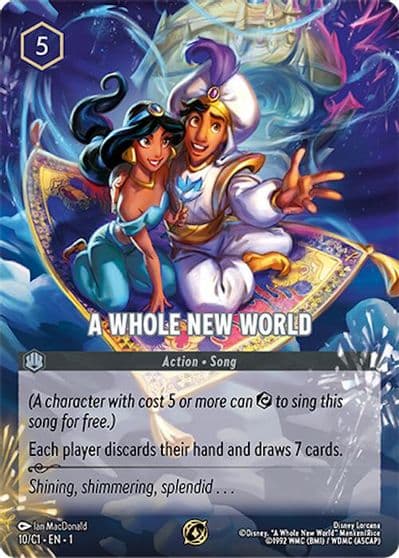 A Whole New World Disney Lorcana Promo Cards Lorcana card