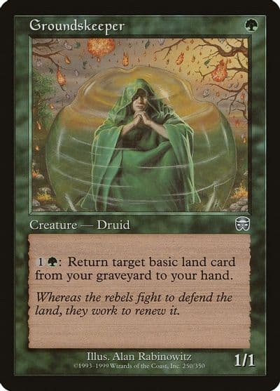 Groundskeeper Mercadian Masques Magic card