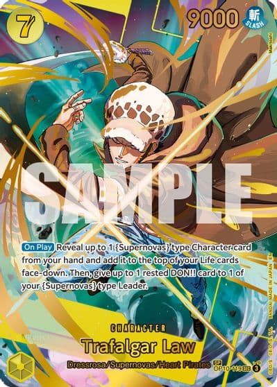 Trafalgar Law OP10 119 SP Premium Booster -The Best- Vol. 2 One Piece card