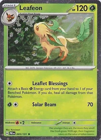 Leafeon (Cosmos Holo) Miscellaneous Cards & Products Pokemon card