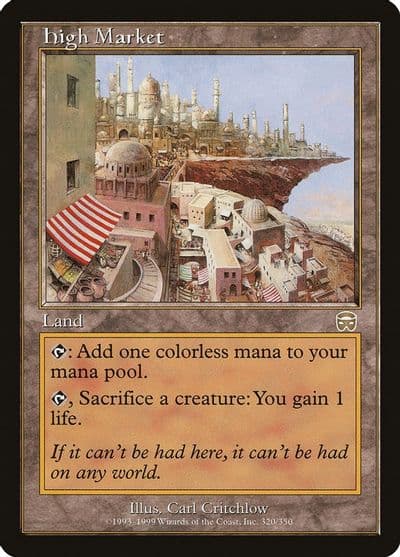 High Market Mercadian Masques Magic card