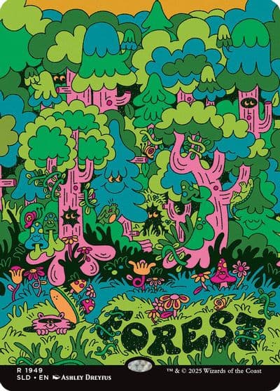 Forest 1949 Secret Lair Drop Series Magic card