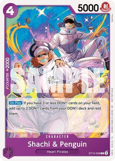 Shachi and Penguin Tournament Pack 2025 Vol 4 One Piece Promotion Cards One Piece card