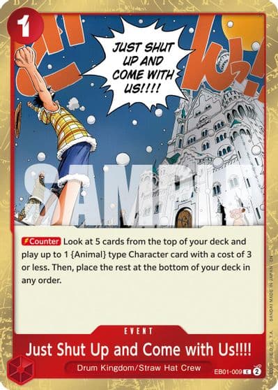Just Shut Up and Come with Us Pirate Foil Premium Booster -The Best- Vol. 2 One Piece card