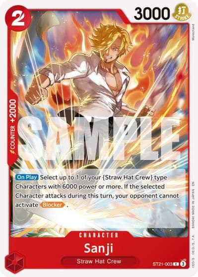 Sanji ST21 003 Reprint Premium Booster -The Best- Vol. 2 One Piece card