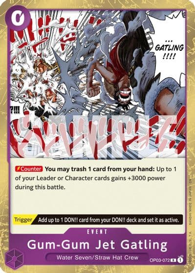 Gum Gum Jet Gatling Reprint Premium Booster -The Best- Vol. 2 One Piece card