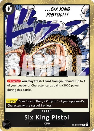 Six King Pistol Reprint Premium Booster -The Best- Vol. 2 One Piece card