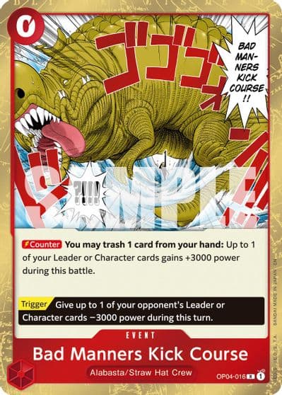 Bad Manners Kick Course Reprint Premium Booster -The Best- Vol. 2 One Piece card