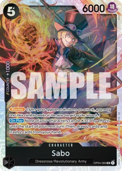 Sabo OP04 083 Reprint Premium Booster -The Best- Vol. 2 One Piece card