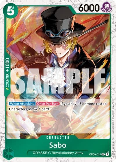 Sabo OP09 027 Pirate Foil Premium Booster -The Best- Vol. 2 One Piece card