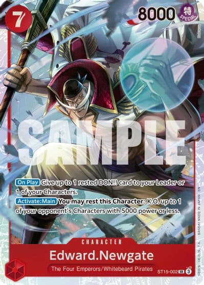 EdwardNewgate ST15 002 Reprint Premium Booster -The Best- Vol. 2 One Piece card