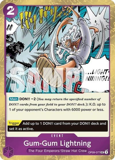 Gum Gum Lightning Pirate Foil Premium Booster -The Best- Vol. 2 One Piece card