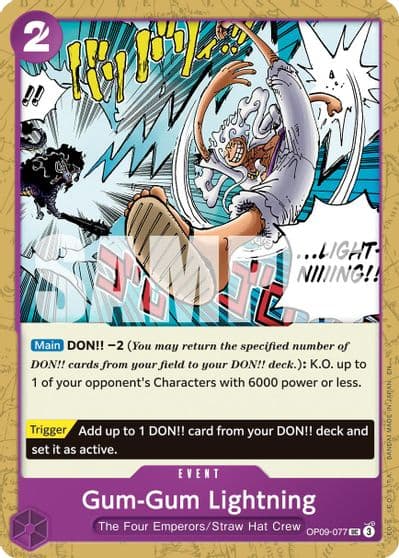 Gum Gum Lightning Reprint Premium Booster -The Best- Vol. 2 One Piece card
