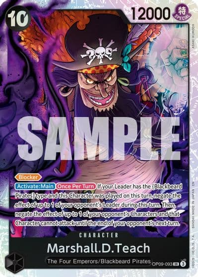 MarshallDTeach OP09 093 Reprint Premium Booster -The Best- Vol. 2 One Piece card
