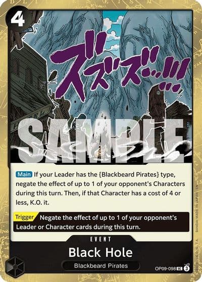 Black Hole Pirate Foil Premium Booster -The Best- Vol. 2 One Piece card