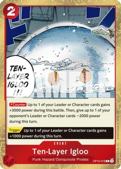 Ten Layer Igloo Pirate Foil Premium Booster -The Best- Vol. 2 One Piece card