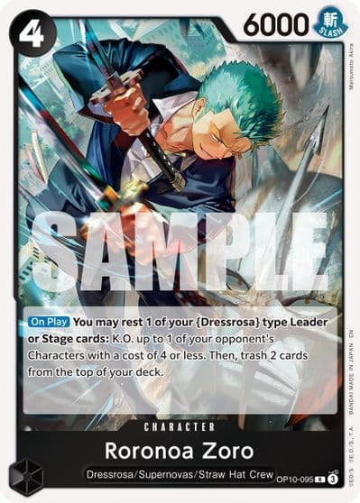 Roronoa Zoro OP10 095 Reprint Premium Booster -The Best- Vol. 2 One Piece card