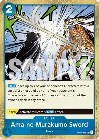 Ama no Murakumo Sword Pirate Foil Premium Booster -The Best- Vol. 2 One Piece card