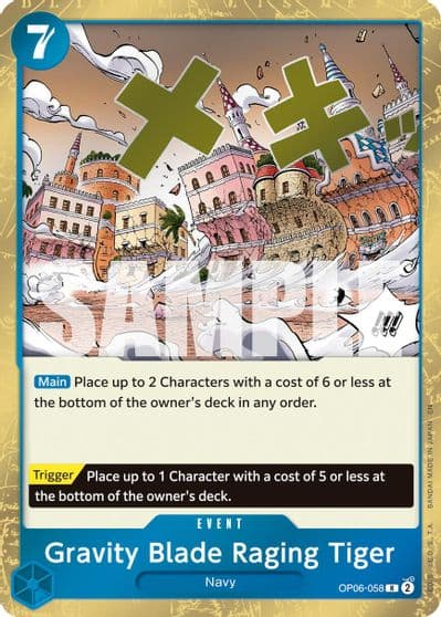 Gravity Blade Raging Tiger Reprint Premium Booster -The Best- Vol. 2 One Piece card