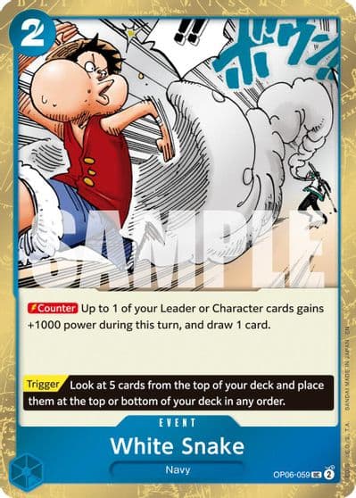 White Snake Pirate Foil Premium Booster -The Best- Vol. 2 One Piece card