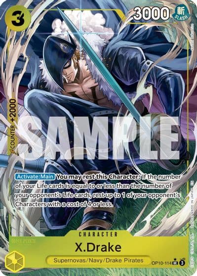 XDrake Alternate Art Premium Booster -The Best- Vol. 2 One Piece card