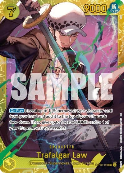 Trafalgar Law OP10 119 Reprint Premium Booster -The Best- Vol. 2 One Piece card
