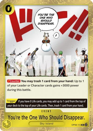 Youre the One Who Should Disappear Reprint Premium Booster -The Best- Vol. 2 One Piece card