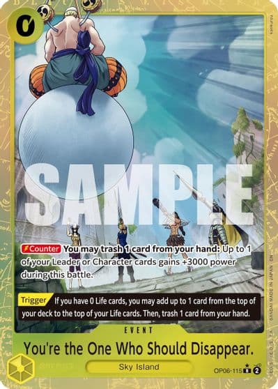 Youre the One Who Should Disappear Alternate Art Premium Booster -The Best- Vol. 2 One Piece card