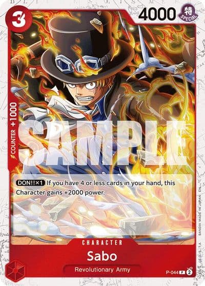 Sabo P 044 Pirate Foil Premium Booster -The Best- Vol. 2 One Piece card