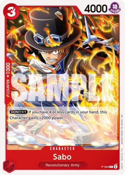 Sabo P 044 Reprint Premium Booster -The Best- Vol. 2 One Piece card