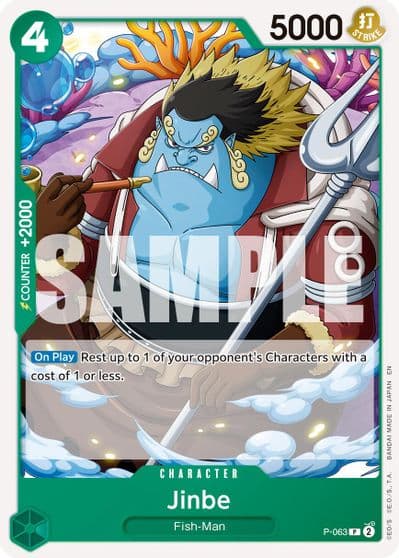 Jinbe P 063 Reprint Premium Booster -The Best- Vol. 2 One Piece card