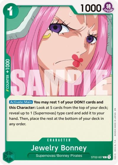 Jewelry Bonney ST02 007 Reprint Premium Booster -The Best- Vol. 2 One Piece card