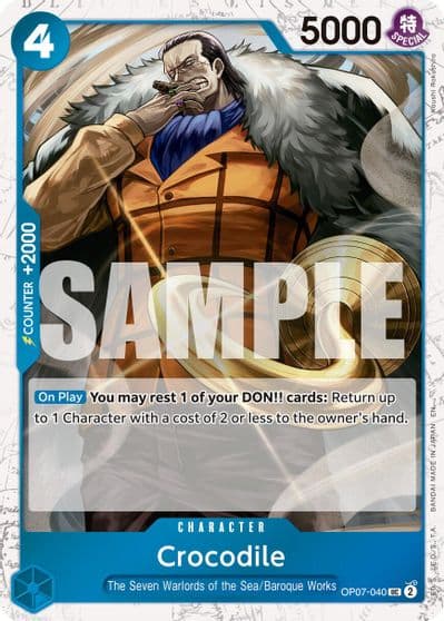 Crocodile OP07 040 Pirate Foil Premium Booster -The Best- Vol. 2 One Piece card