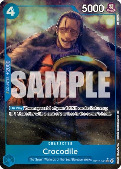 Crocodile OP07 040 Alternate Art Premium Booster -The Best- Vol. 2 One Piece card