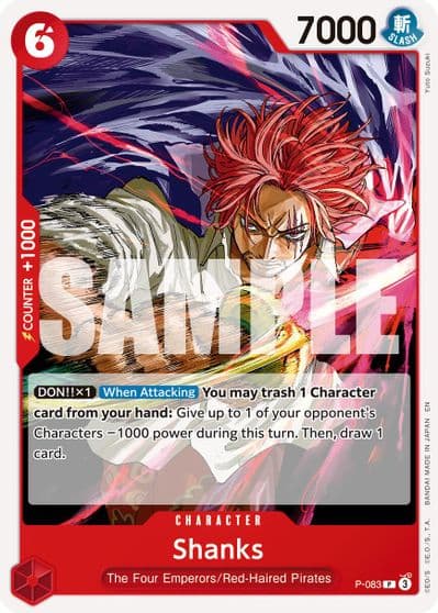 Shanks P 083 Reprint Premium Booster -The Best- Vol. 2 One Piece card