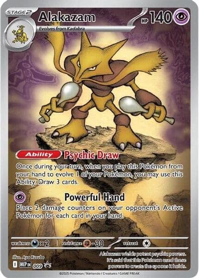 Alakazam ME: Mega Evolution Promo Pokemon card