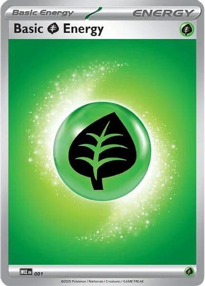 Basic Grass Energy - 001 MEE: Mega Evolution Energies Pokemon card