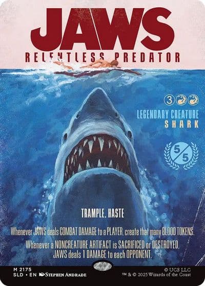 Jaws Relentless Predator Secret Lair Drop Series Magic card