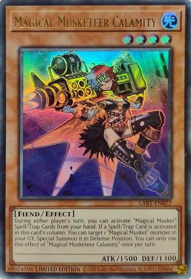 Magical Musketeer Calamity The Lost Art Promotion Yu-Gi-Oh! card