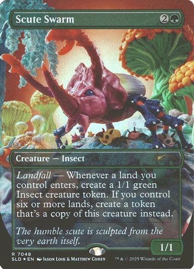 Scute Swarm Rainbow Foil Secret Lair Drop Series Magic card