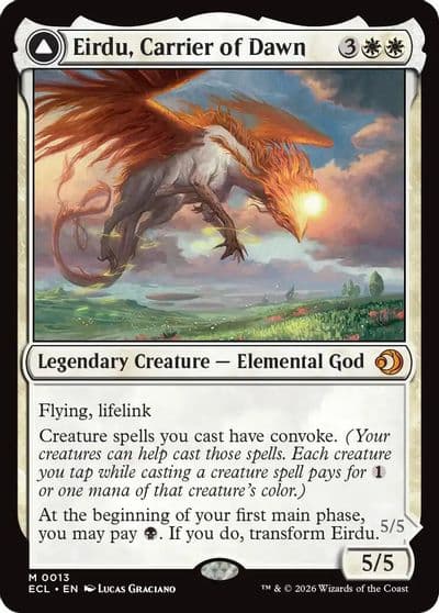 Eirdu Carrier of Dawn Lorwyn Eclipsed Magic card