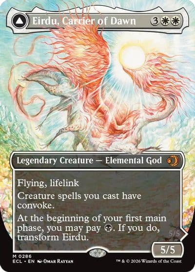 Eirdu Carrier of Dawn Borderless Lorwyn Eclipsed Magic card